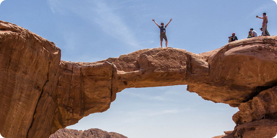 Wadi Rum Desert Tours Burdah Bridge Rock Arch